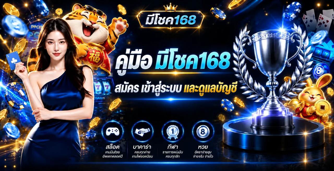 มีโชค168 คู่มือสมัคร เข้าสู่ระบบ และดูแลบัญชี
